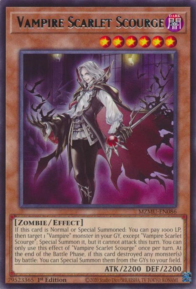 Vampire Scarlet Scourge (MZMU-EN086) - Rare