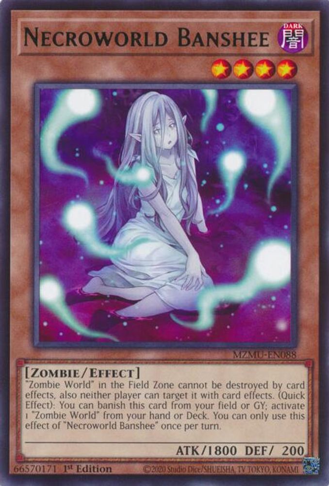 Necroworld Banshee (MZMU-EN088) - Rare