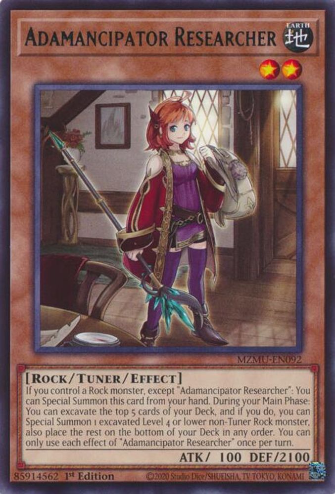 Adamancipator Researcher (MZMU-EN092) - Rare