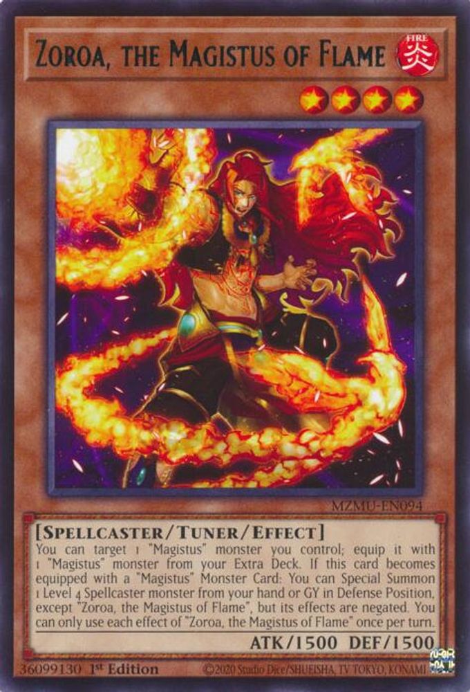 Zoroa, the Magistus of Flame (MZMU-EN094) - Rare