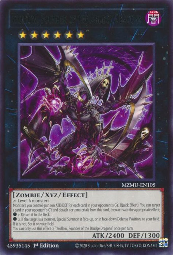 Wollow, Founder of the Drudge Dragons (MZMU-EN105) - Rare