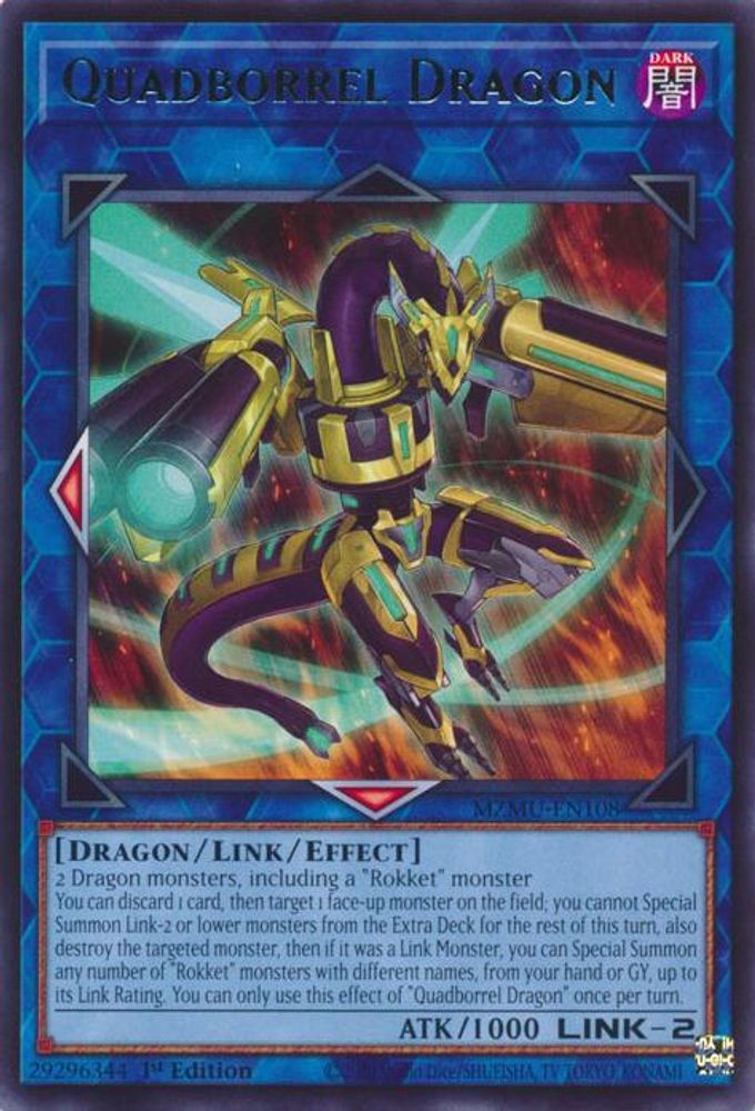 Quadborrel Dragon (MZMU-EN108) - Rare
