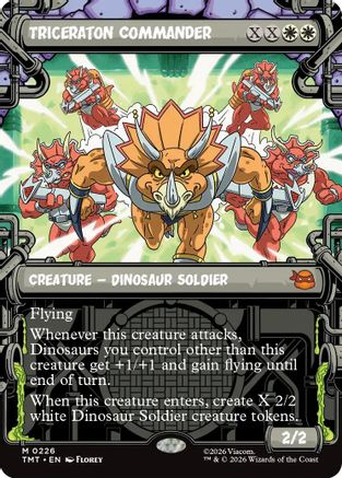 Triceraton Commander (Showcase) (TMT-226) - Teenage Mutant Ninja Turtles Foil