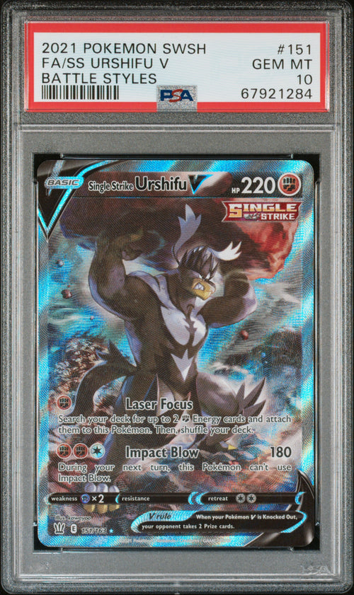 Pokemon - PSA 10 -  Urshifu V - Battle Styles