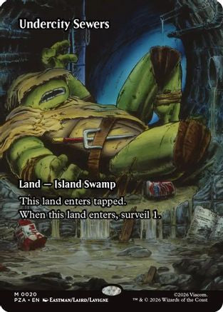 Undercity Sewers (Borderless) (PZA-020) - Teenage Mutant Ninja Turtles Eternal-Legal Foil