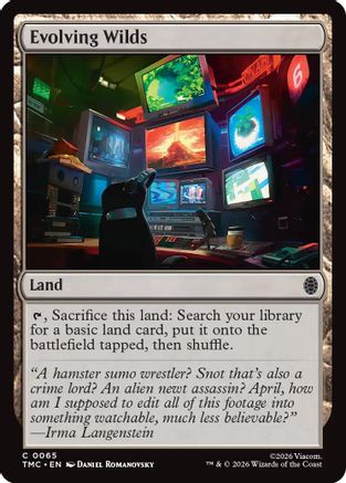 Evolving Wilds (TMC-065) - Commander: Teenage Mutant Ninja Turtles Foil