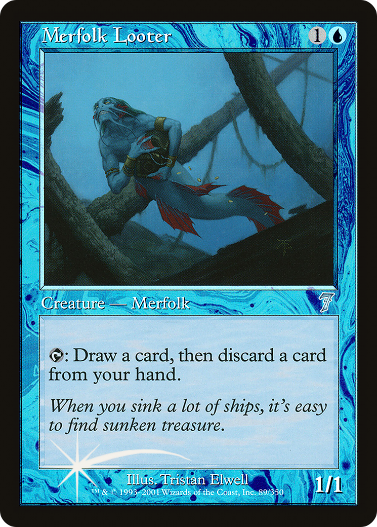 Merfolk Looter (7ED-089) - 7th Edition Foil