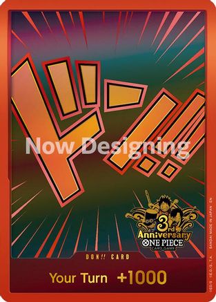 DON!! Card (Japanese Version 3rd Anniversary Set) - DON!!