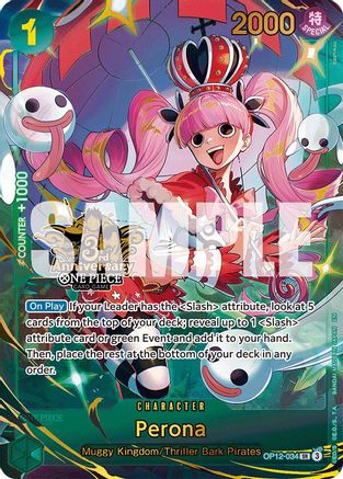 Perona (Japanese Version 3rd Anniversary Set) (OP12-034) - Super Rare