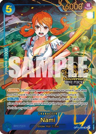 Nami (Japanese Version 3rd Anniversary Set) (OP11-054) - Super Rare