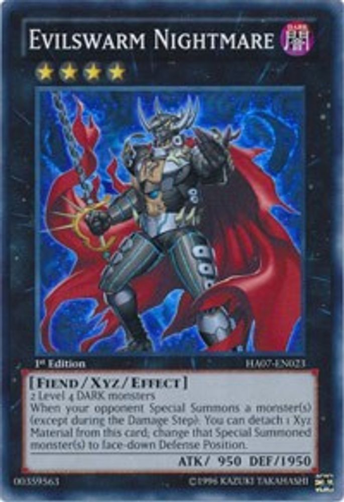 Cauchemar Evilswarm [HA07-EN023] Super Rare 