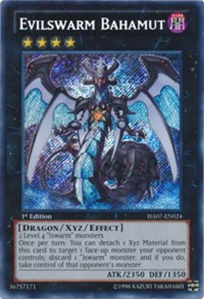 Evilswarm Bahamut (HA07-EN024) - Secret Rare