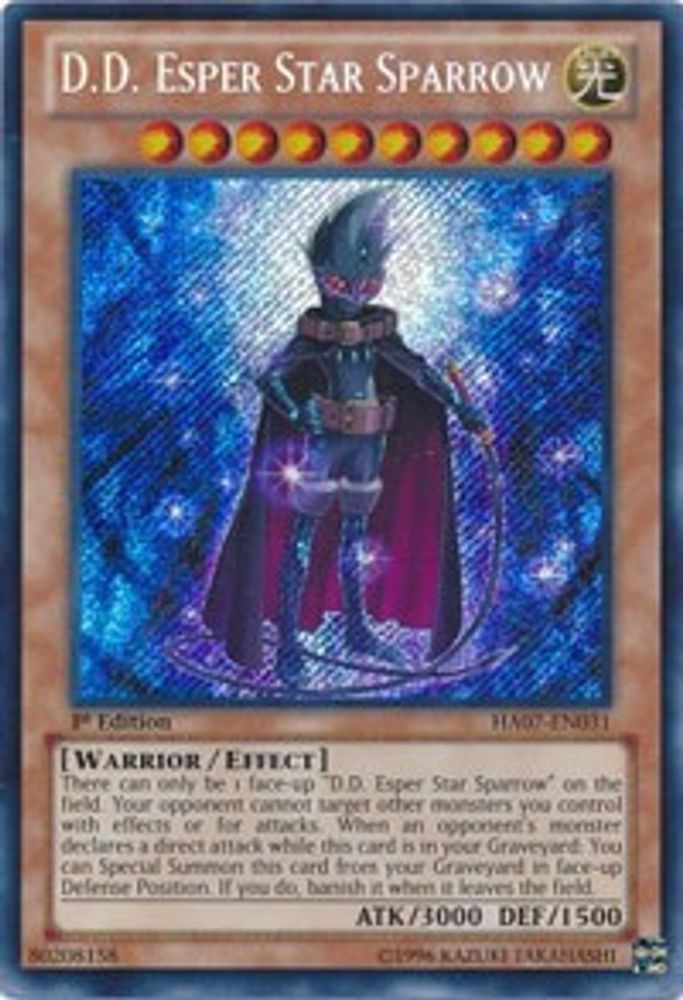 D.D. Esper Star Sparrow (HA07-EN031) - Secret Rare