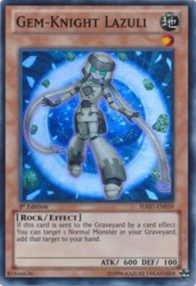 Gem-Knight Lazuli (HA07-EN039) - Super Rare