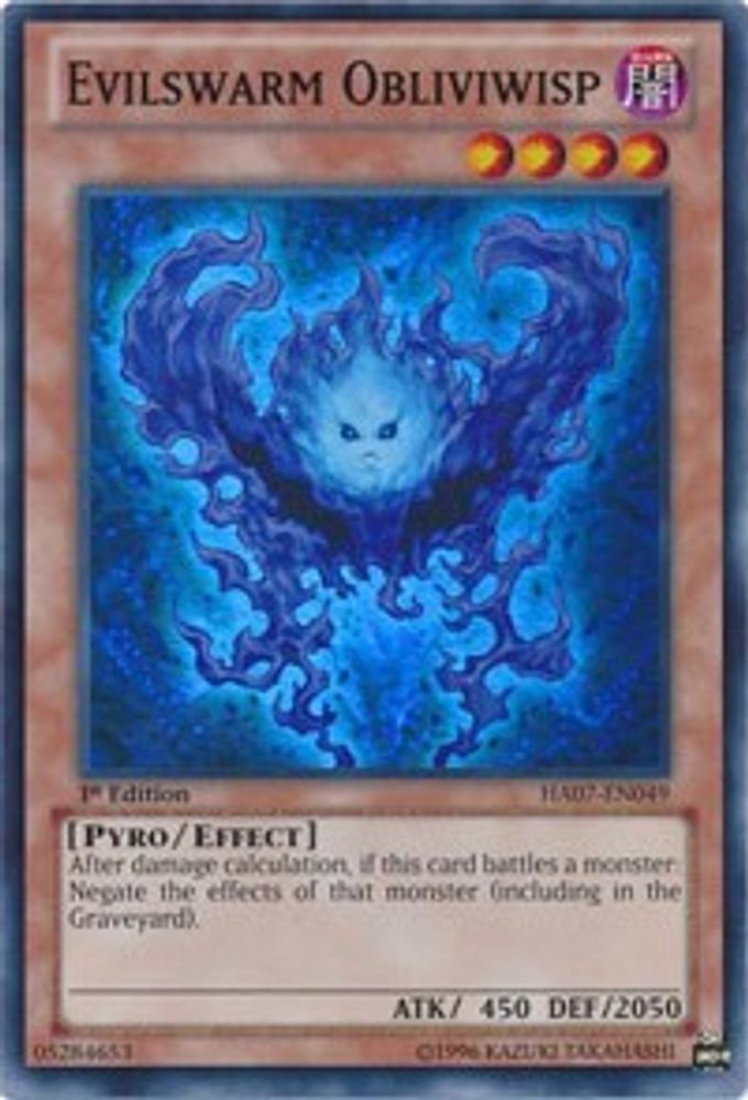 Evilswarm Obliviwisp (HA07-EN049) - Super Rare