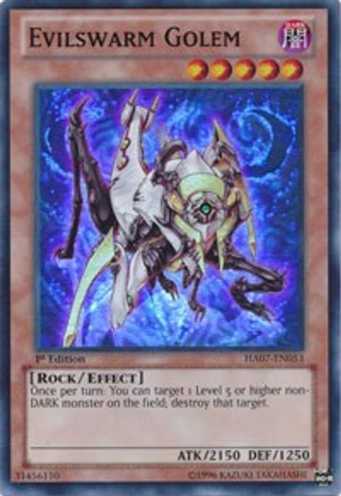 Evilswarm Golem (HA07-EN053) - Super Rare
