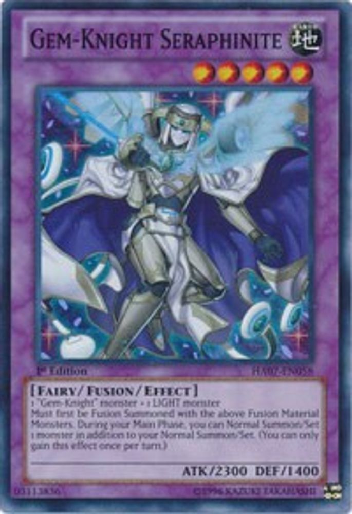 Gem-Knight Seraphinite (HA07-EN058) - Super Rare