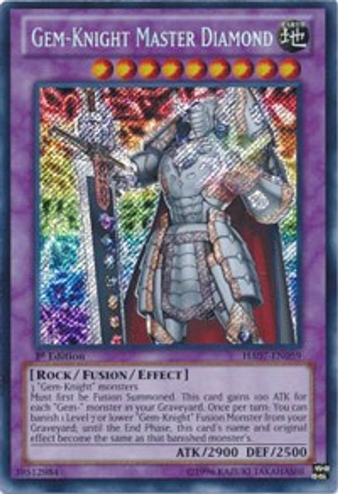 Gem-Knight Master Diamond (HA07-EN059) - Secret Rare