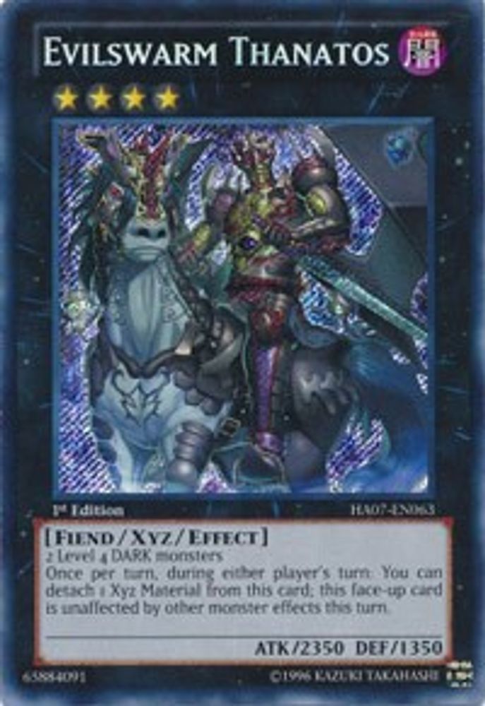 Evilswarm Thanatos (HA07-EN063) - Secret Rare