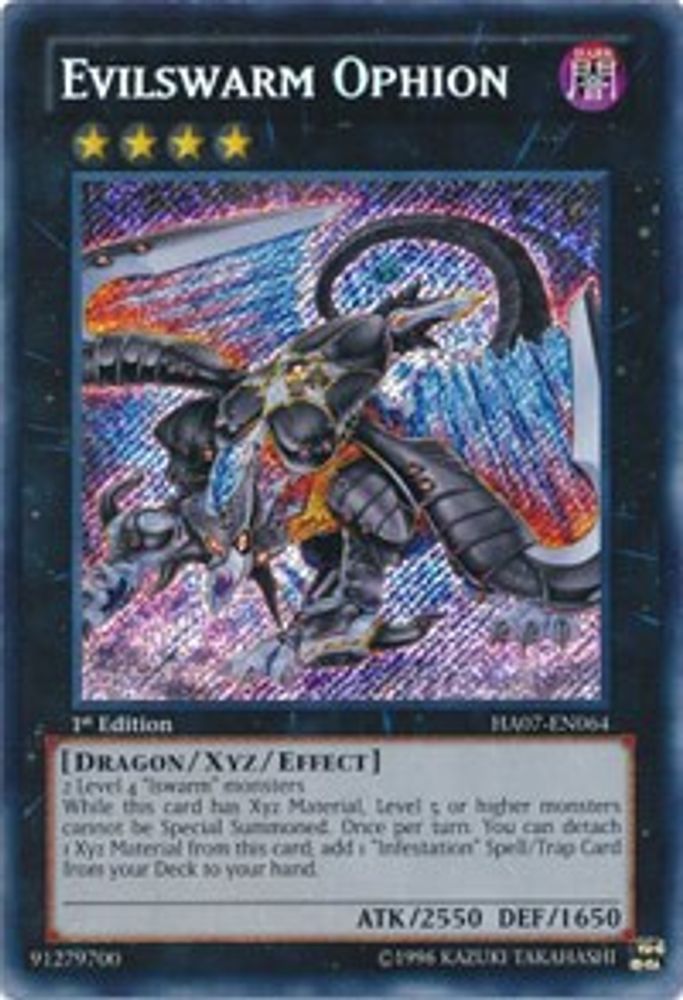 Evilswarm Ophion (HA07-EN064) - Secret Rare