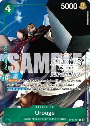 Urouge (Online Regional Finalist Card Set 2025 Vol.1) (OP07-021) - Rare