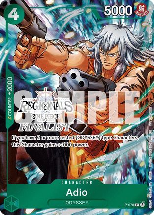Adio (Online Regional Finalist Card Set 2025 Vol.1) (P-078) - Promo
