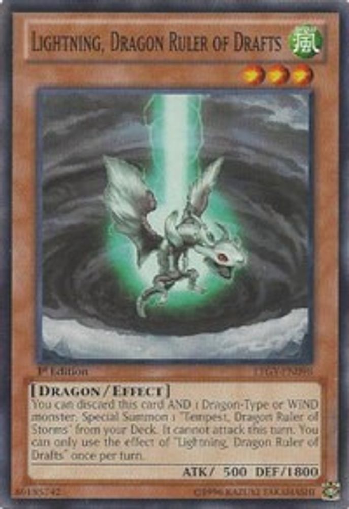 Lightning, Dragon Ruler of Drafts (LTGY-EN098) - Common