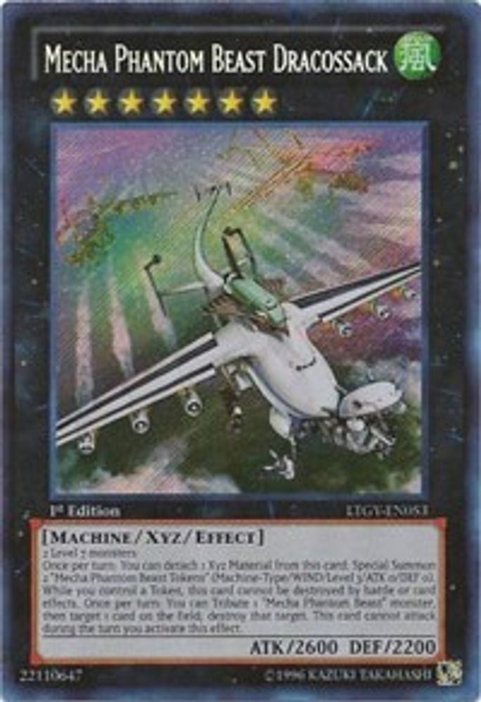 Mecha Phantom Beast Dracossack (LTGY-EN053) - Secret Rare