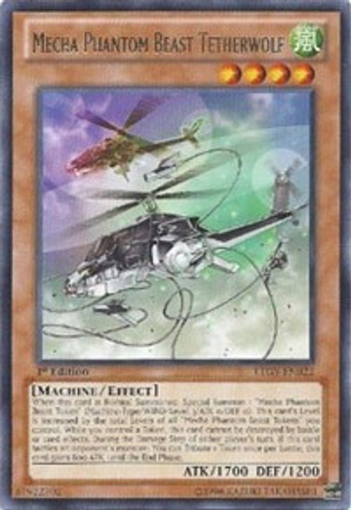 Mecha Phantom Beast Tetherwolf (LTGY-EN022) - Rare