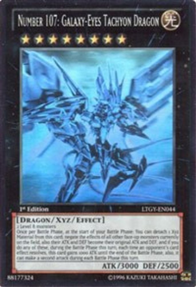 Number 107: Galaxy-Eyes Tachyon Dragon (Ghost Rare) (LTGY-EN044) - Ghost Rare