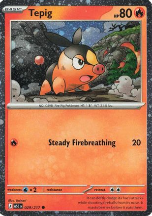 Tepig (Cosmos Holo) 029/217  - Holofoil - Common
