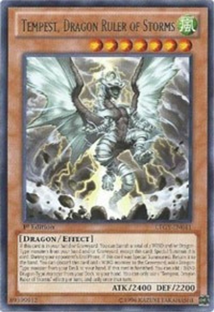 Tempest, Dragon Ruler of Storms (LTGY-EN041) - Rare
