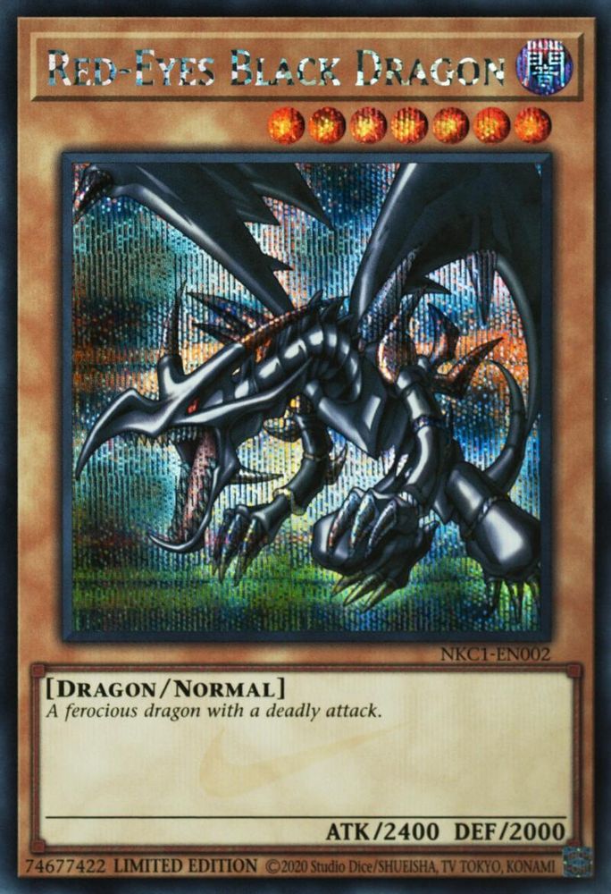 Red-Eyes Black Dragon (NKC1-EN002) - Prismatic Secret Rare