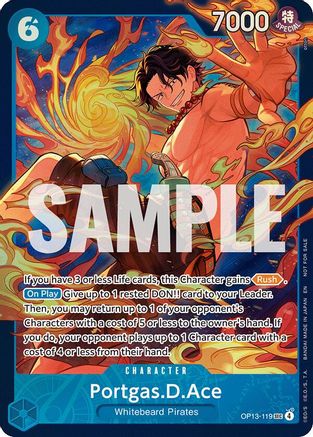 Portgas.D.Ace (119) (Store Treasure Cup 2026) (OP13-119) - Secret Rare