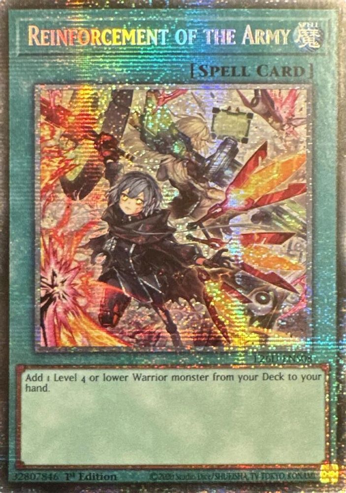 Reinforcement of the Army (Starlight Rare) (L26D-ENS08) - Starlight Rare