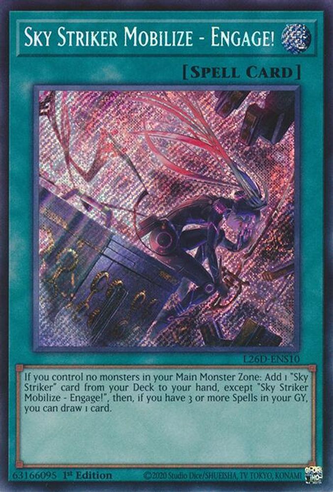 Sky Striker Mobilize - Engage! (Alternate Art) (Secret Rare) (L26D-ENS10) - Secret Rare