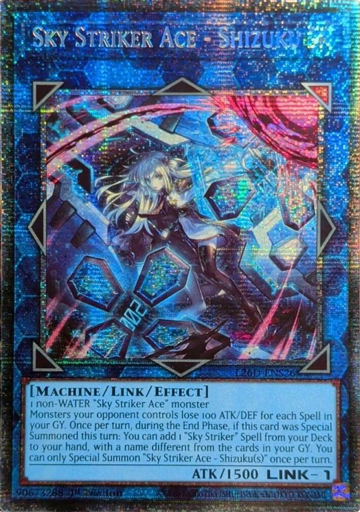 Sky Striker Ace - Shizuku (Starlight Rare) (L26D-ENS26) - Starlight Rare