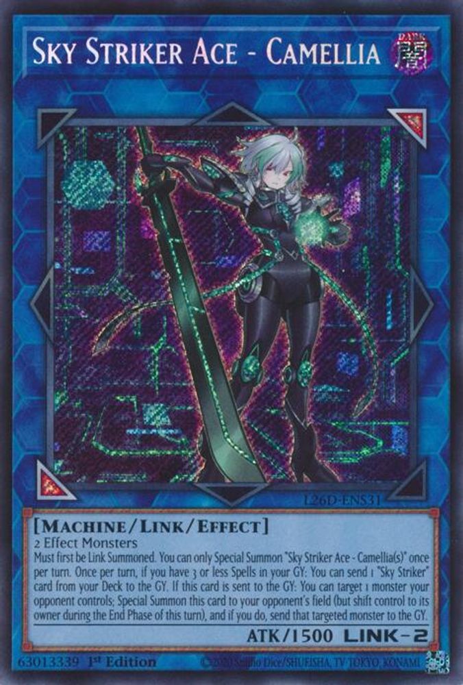 Sky Striker Ace - Camellia (Secret Rare) (L26D-ENS31) - Secret Rare