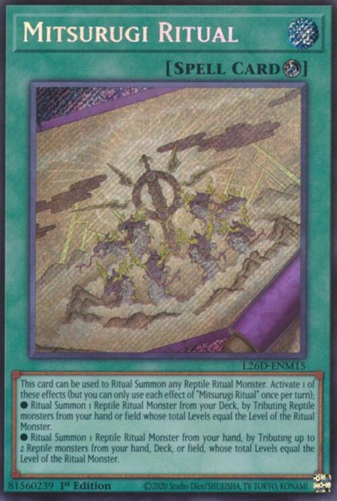 Mitsurugi Ritual (Secret Rare) (L26D-ENM15) - Secret Rare