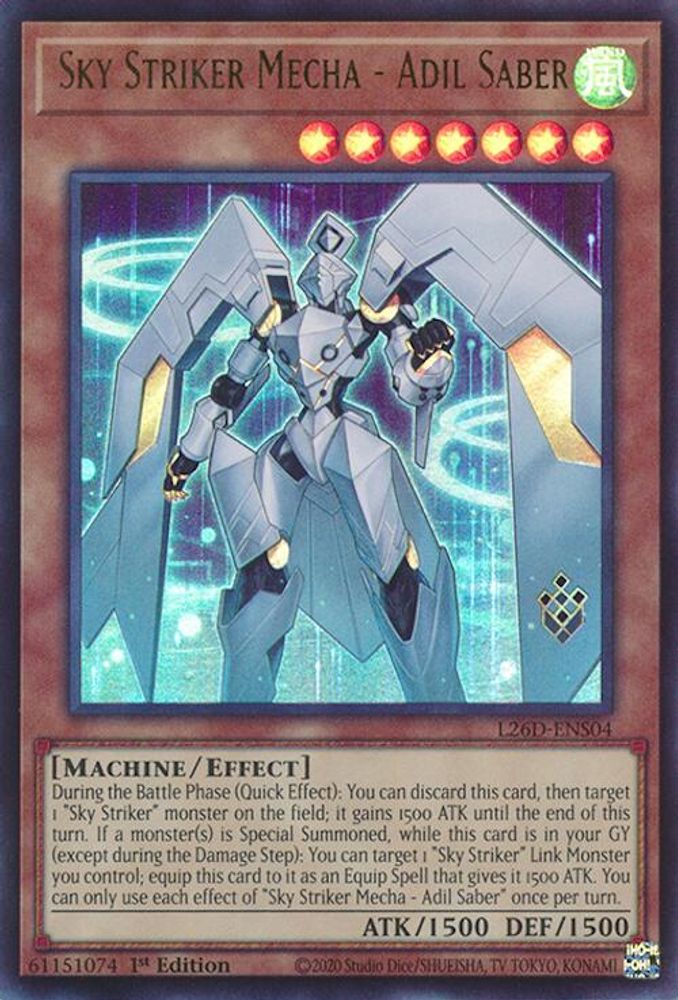 Sky Striker Mecha - Adil Saber (L26D-ENS04) - Ultra Rare