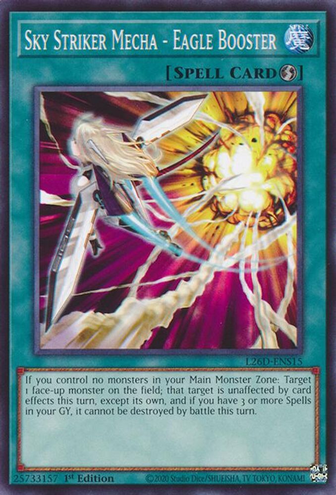 Sky Striker Mecha - Eagle Booster (L26D-ENS15) - Common