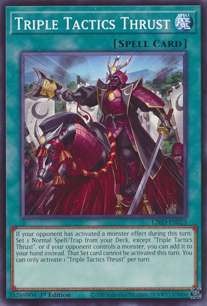 Triple Tactics Thrust (L26D-ENS23) - Common