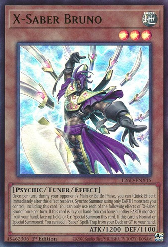 X-Saber Bruno (Ultra Rare) (L26D-ENX15) - Ultra Rare
