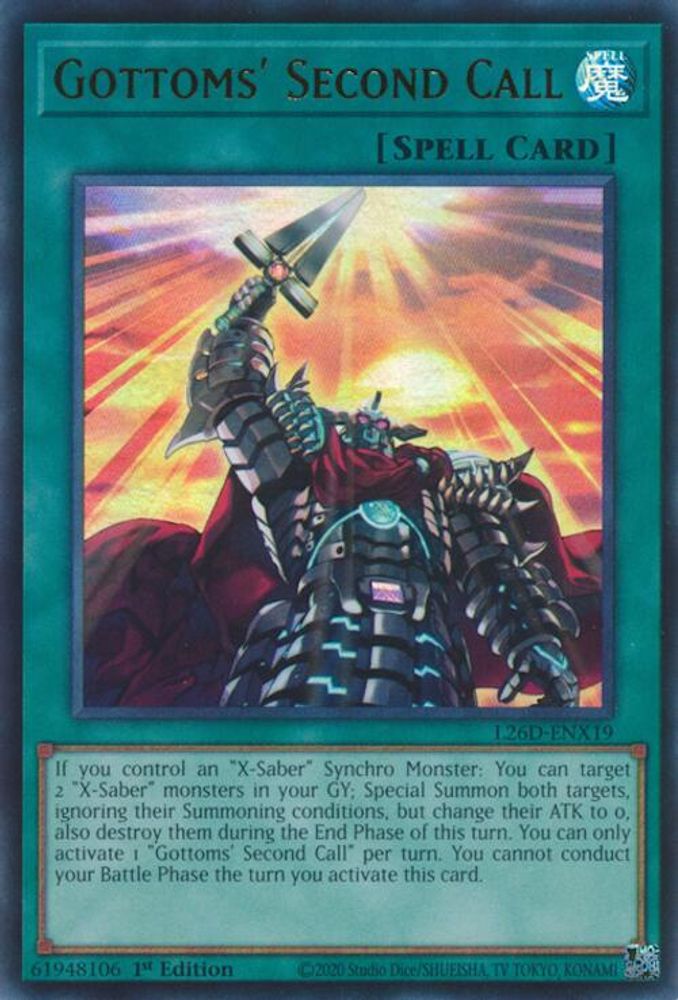 Gottoms' Second Call (Ultra Rare) (L26D-ENX19) - Ultra Rare