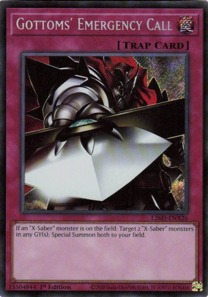 Gottoms' Emergency Call (Secret Rare) (L26D-ENX26) - Secret Rare