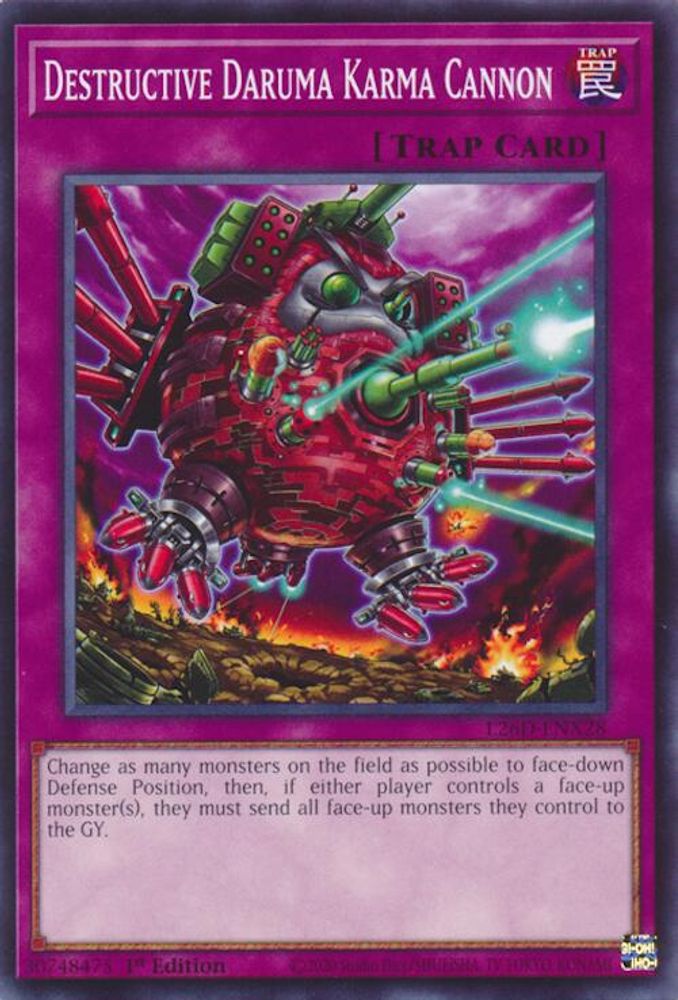 Destructive Daruma Karma Cannon (L26D-ENX28) - Common