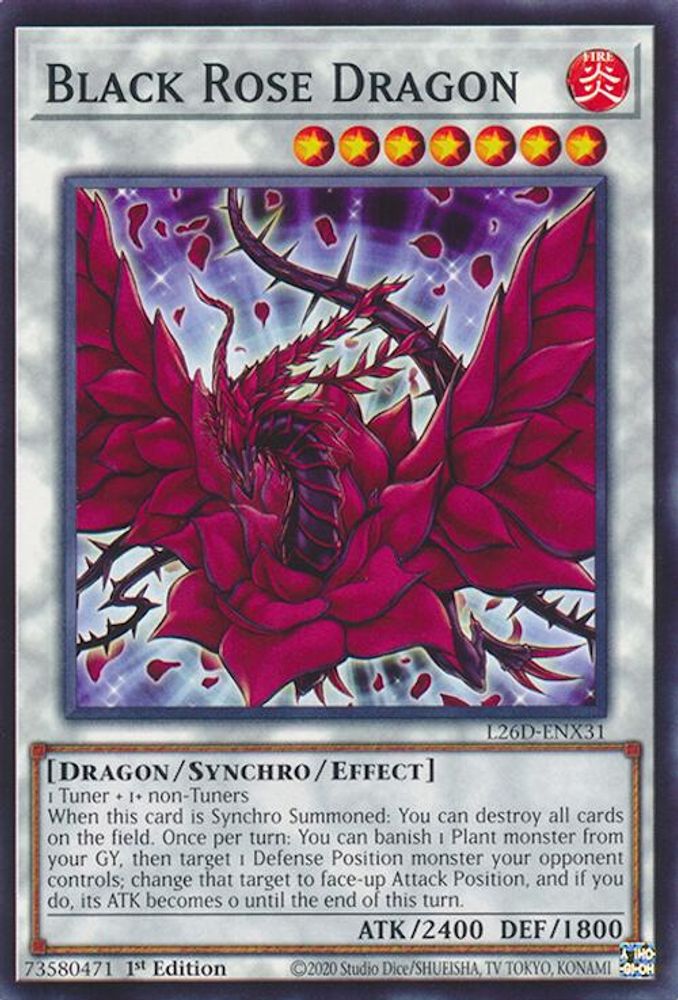 Black Rose Dragon (L26D-ENX31) - Common