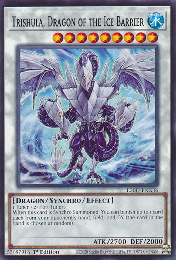 Trishula, Dragon of the Ice Barrier (L26D-ENX36) - Common