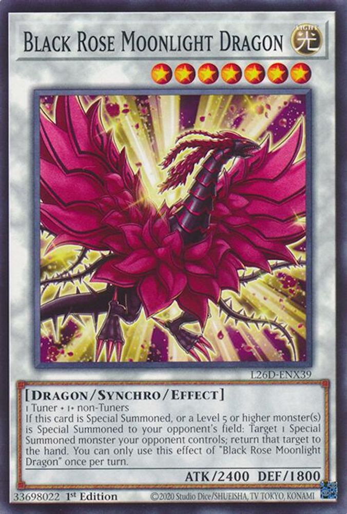 Black Rose Moonlight Dragon (L26D-ENX39) - Common