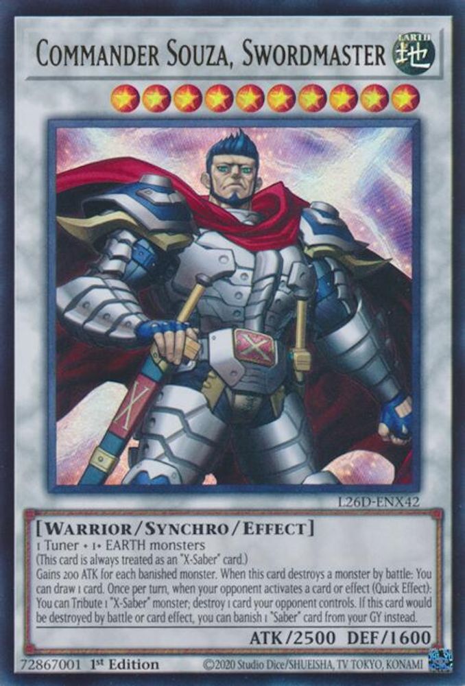 Commander Souza, Swordmaster (L26D-ENX42) - Ultra Rare